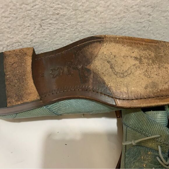 David Eden Lizard Lace-Up Mens Dress Shoes size 11 - Picture 8 of 16